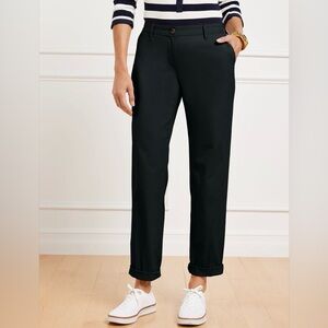 Talbots Black Relaxed Chino Pants 14